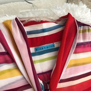 Alice and Olivia Stripped Top